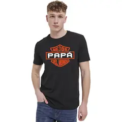 MDC - Polera Manga Corta Hombre Mejor Papá Del Mundo Harley
