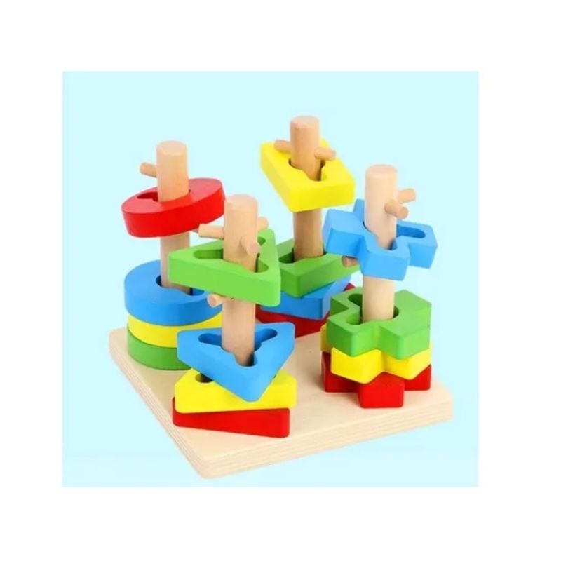 GENERICO - Encaje Motricidad Figuras Juguete Didáctico Niños Montessori