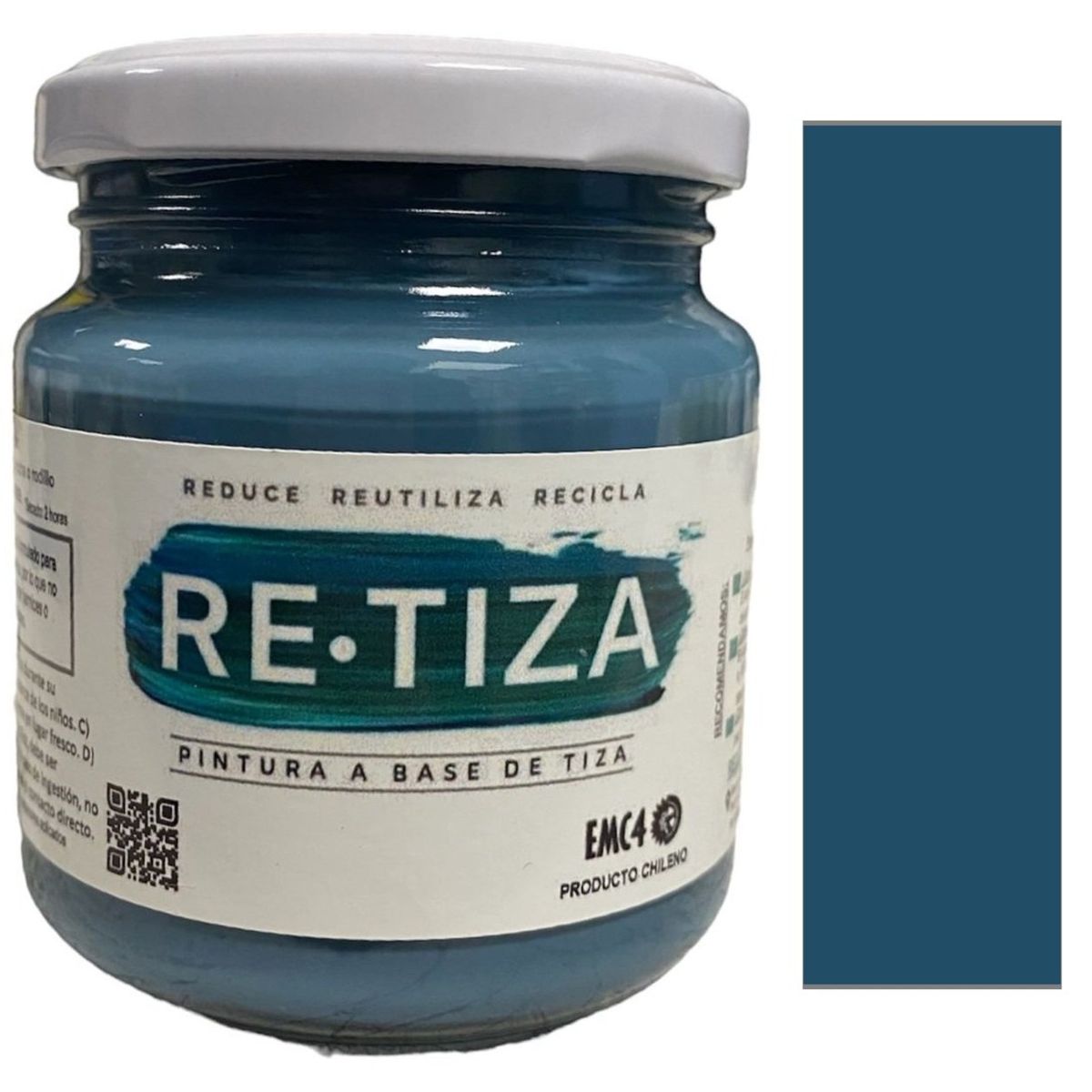 RETIZA - AZUL PETRÓLEO/INDIGO  250 grs. Pintura Tizada/Vintage base agua mate