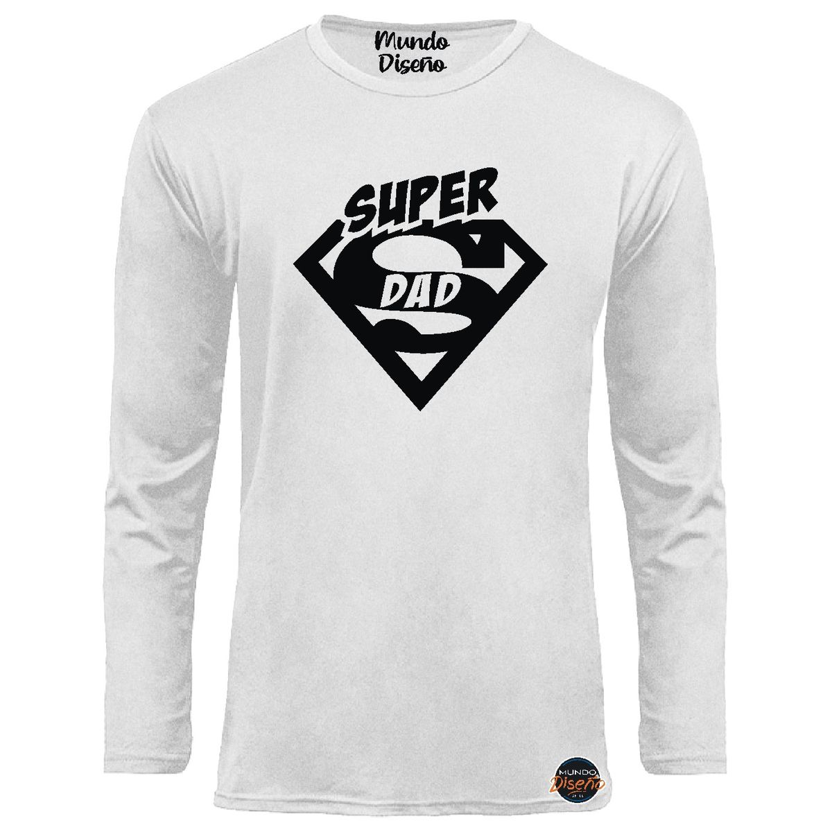 MDC - Poleras Manga Larga De Hombre Super Dad