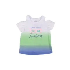 PILLIN - Polera Niña Azul petróleo