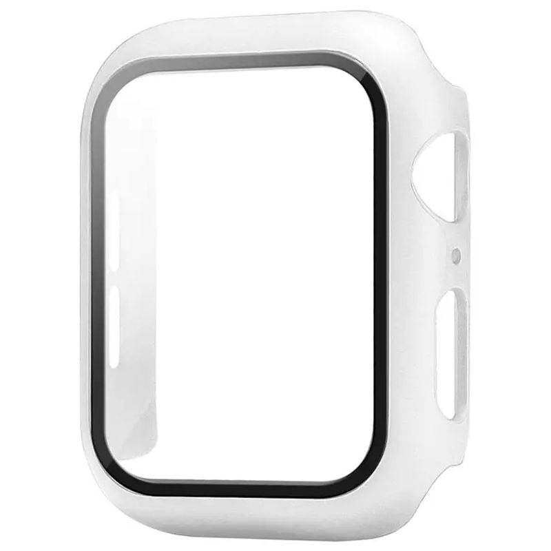 GENERICO - Protector 360 Para Apple Watch 38mm con vidrio templado Blanco