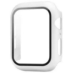 GENERICO - Protector 360 Para Apple Watch 38mm con vidrio templado Blanco