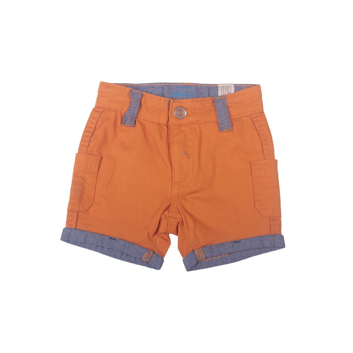 PILLIN - Bermuda Bebe Niño Naranja Pillin - Naranjo