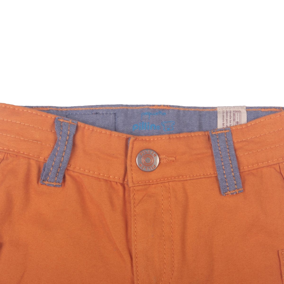 PILLIN - Bermuda Bebe Niño Naranja Pillin - Naranjo