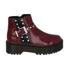POLICE - Botin Casual Mujer Burdeo Plataforma Rob 53
