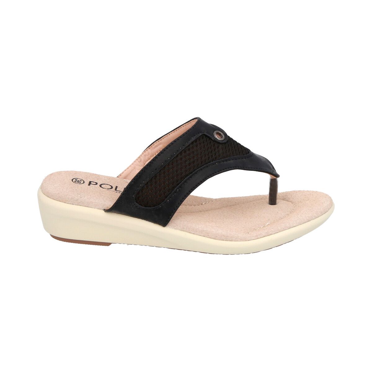 POLICE - Sandalia Mujer Negro  Liberty Police