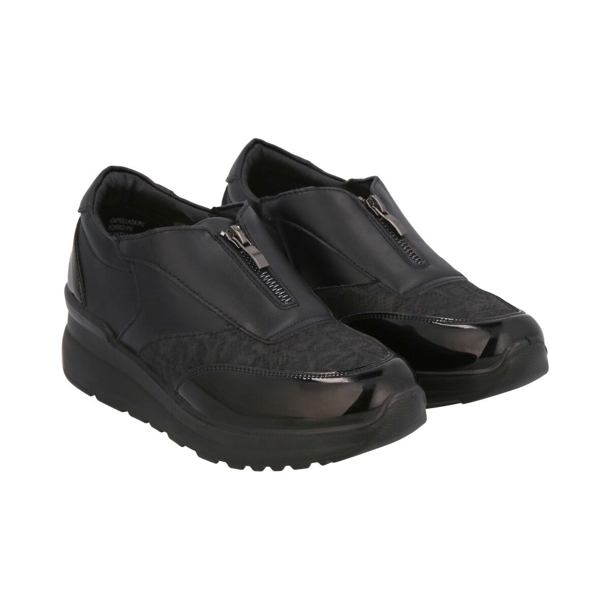 POLICE - Zapatilla Urbana Mujer Negro Hut Police
