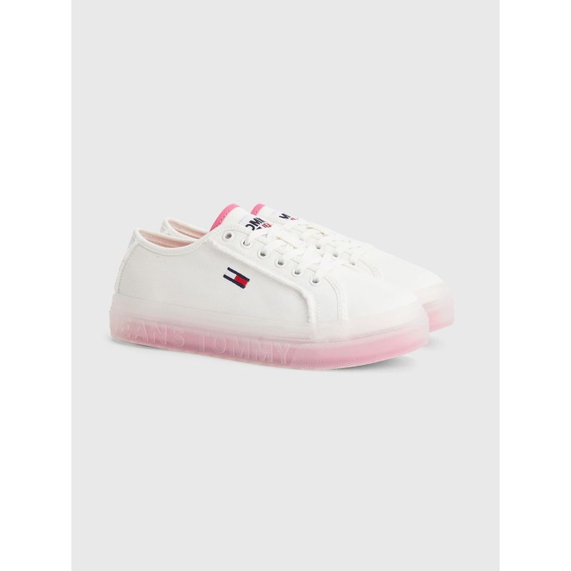 TOMMY HILFIGER - Zapatilla Con Suela Cupsole Blanco Tommy Hilfiger