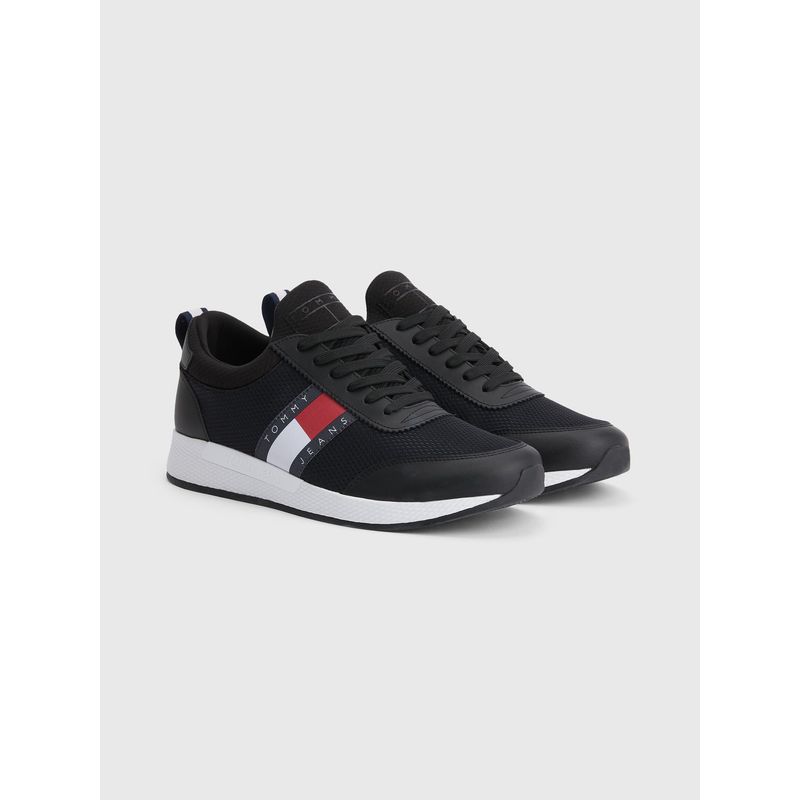 TOMMY HILFIGER - Zapatillas Flexibles Estilo Running Con Logo Negro Tommy Hilfiger