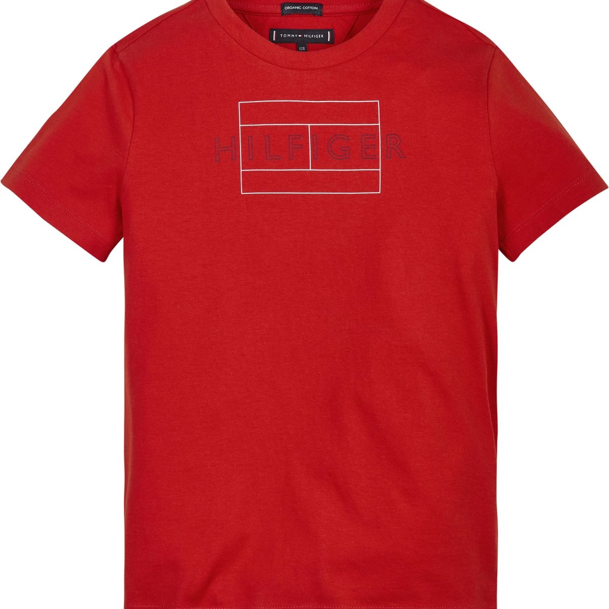 TOMMY HILFIGER - Polera Flag Logo Rojo Tommy Hilfiger