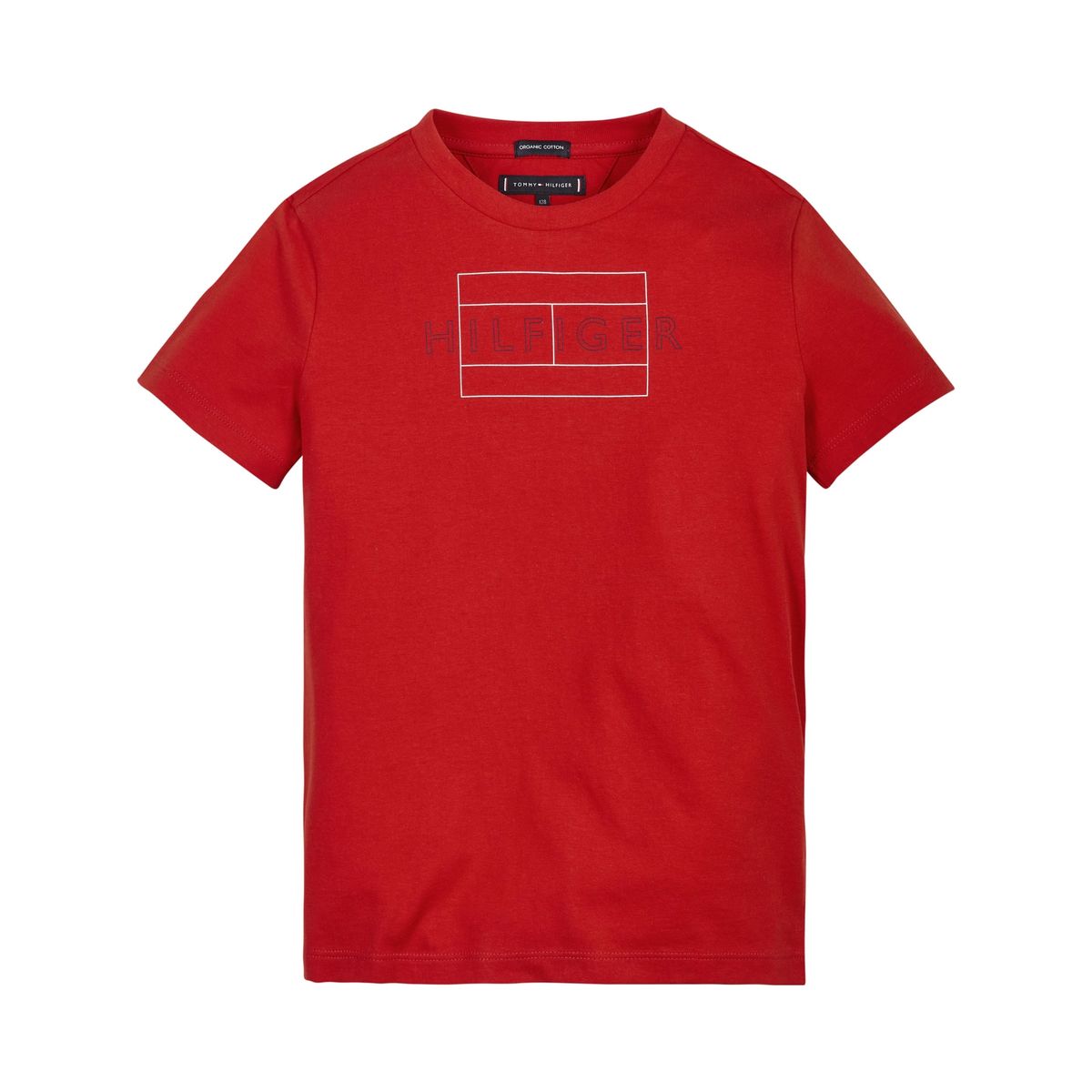TOMMY HILFIGER - Polera Flag Logo Rojo Tommy Hilfiger
