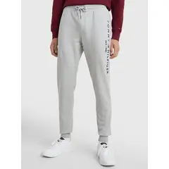 TOMMY HILFIGER - Joggers Branded Orgánic Cotton Gris