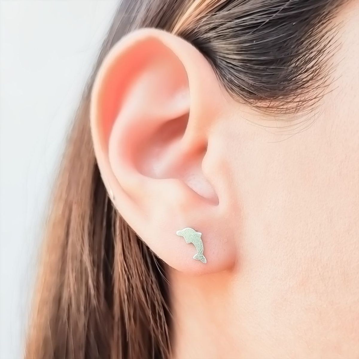 COGGIOLA - Aros Delfín Plano Mini Plata Fina Ley 925