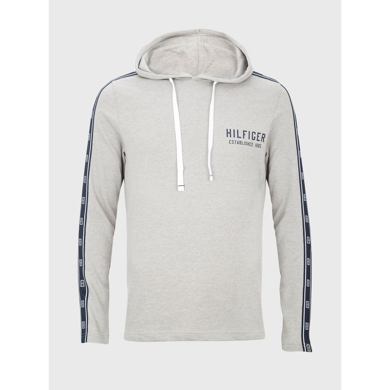 TOMMY HILFIGER - Top Hoodie Pijama Gris Tommy Hilfiger