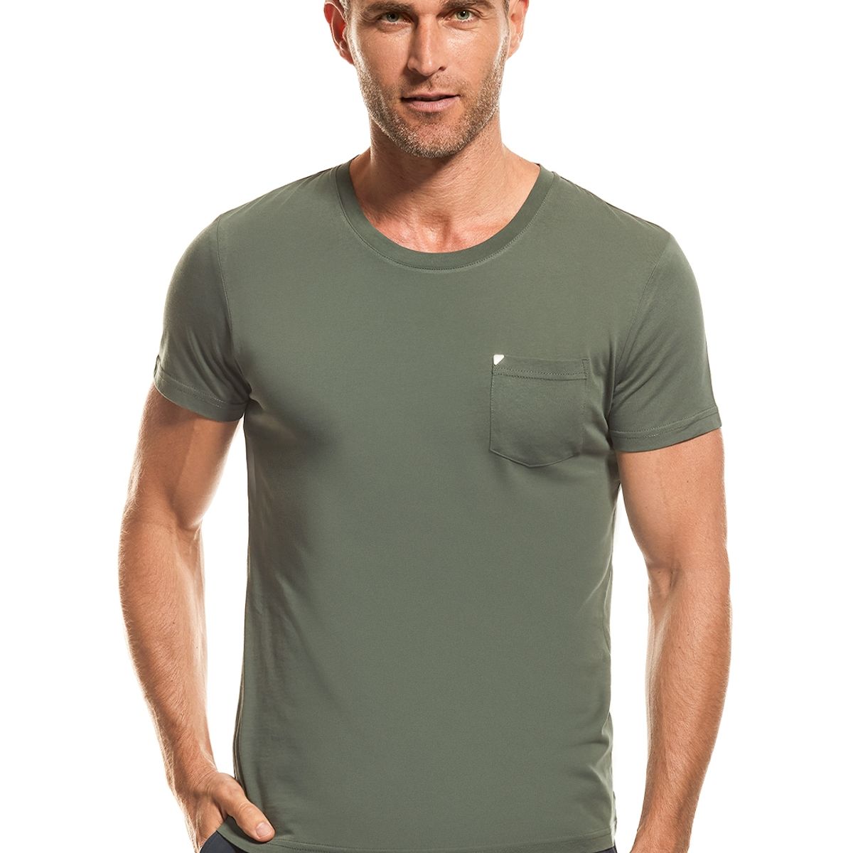 NEW MAN - Polera Tajo Marrón New Man