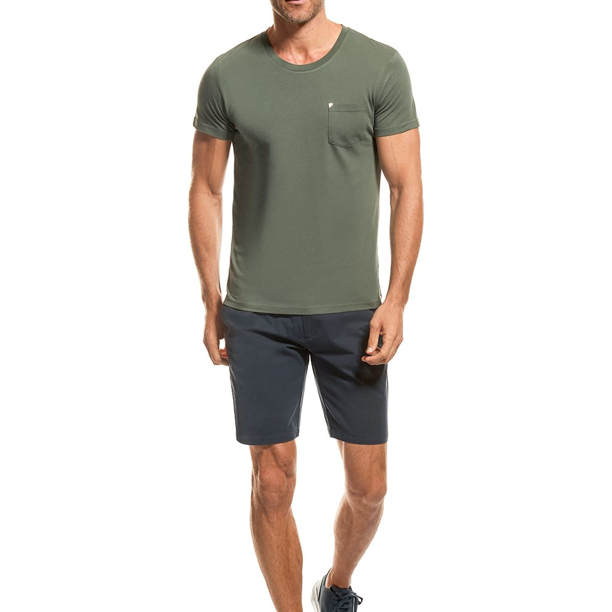 NEW MAN - Polera Tajo Marrón New Man