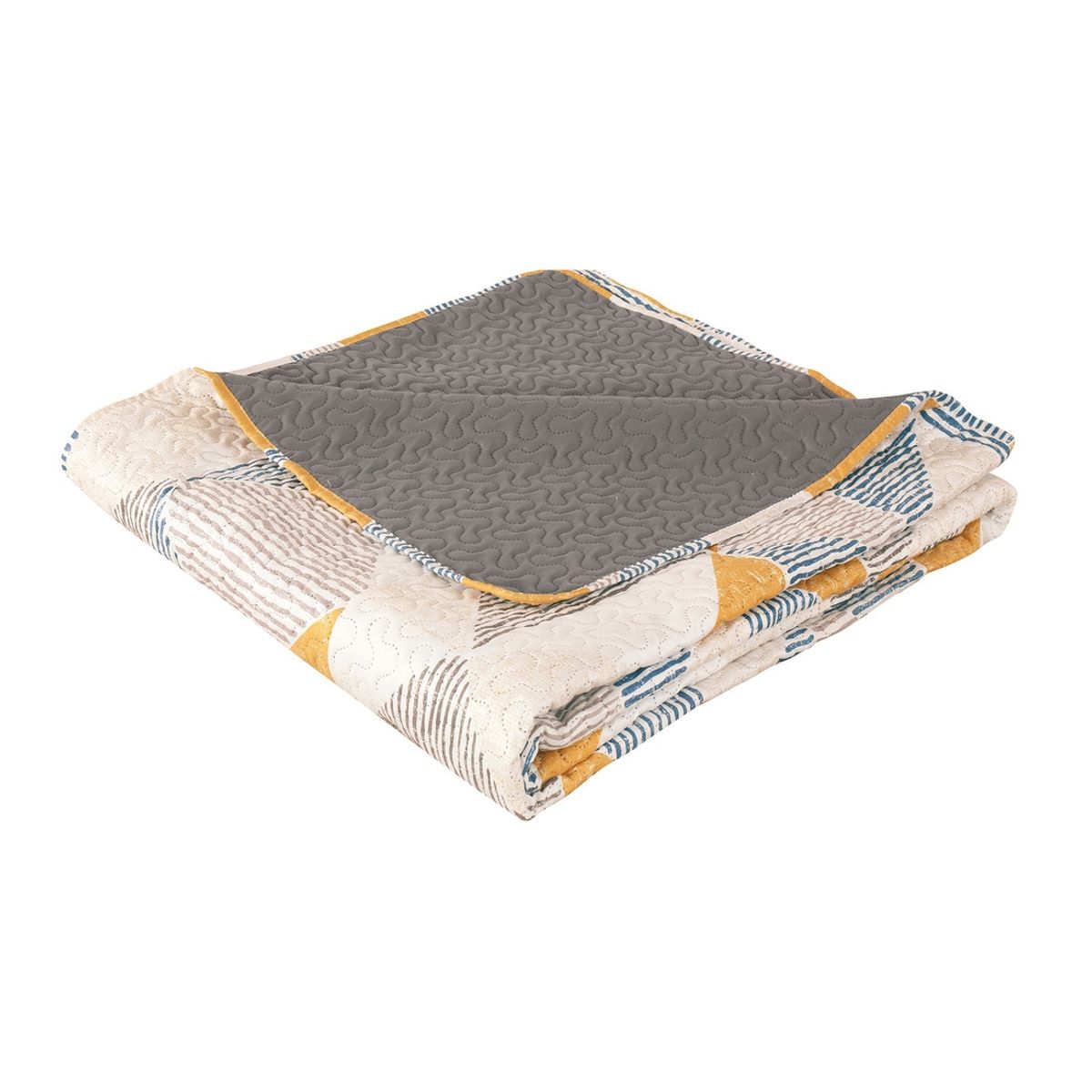 CHANTILLY - Cubrecama Microfibra Estampado Texturas 2 Plazas CHANTILLY