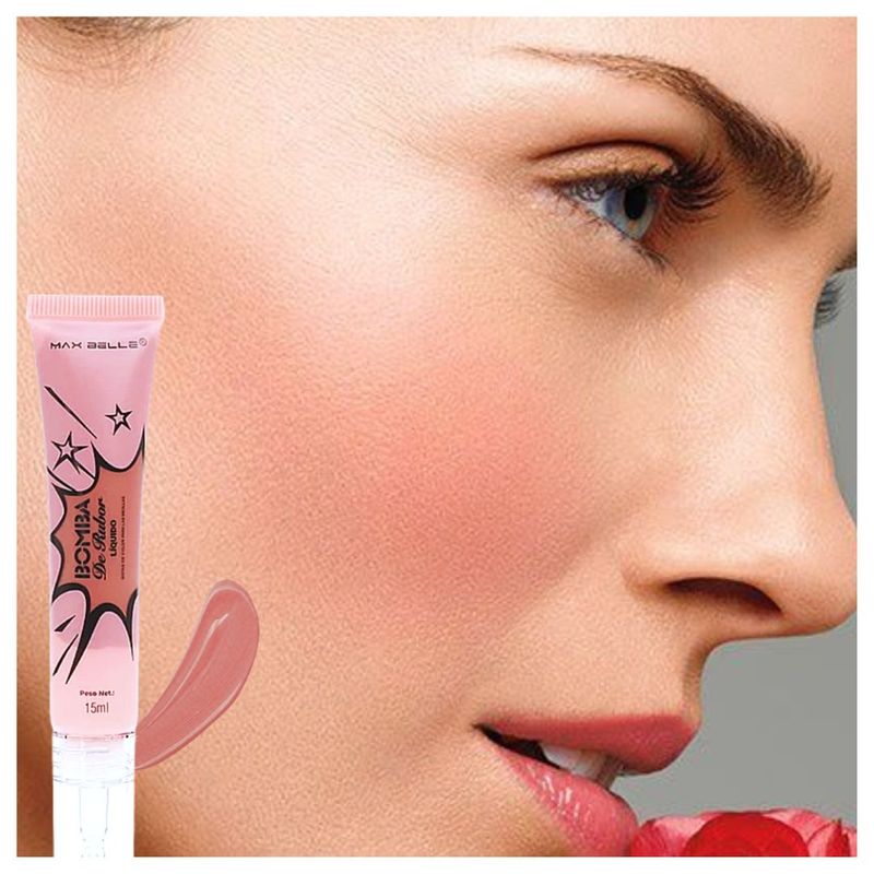 MAXBELLE - BLUSH BOMBA DE RUBOR LIQUIDO ALTA PIGMENTACION