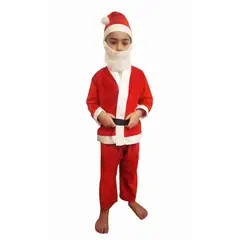 TODODISFRACESCHILE - Disfraz Viejo Pascuero Navidad Niño Talla 3 a 5 años