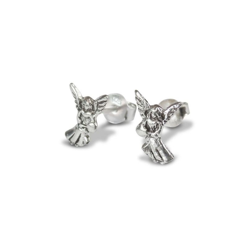 ANDREA COGGIOLA JOYAS - Aros Ángel Mini Plata Fina 925