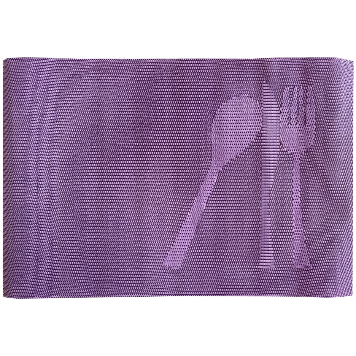 MALLORCA - Set de Individuales Decorativo Cubierto 4 Piezas Morado