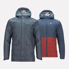 HAKA HONU - Chaqueta Hombre Perro Guapo Azul