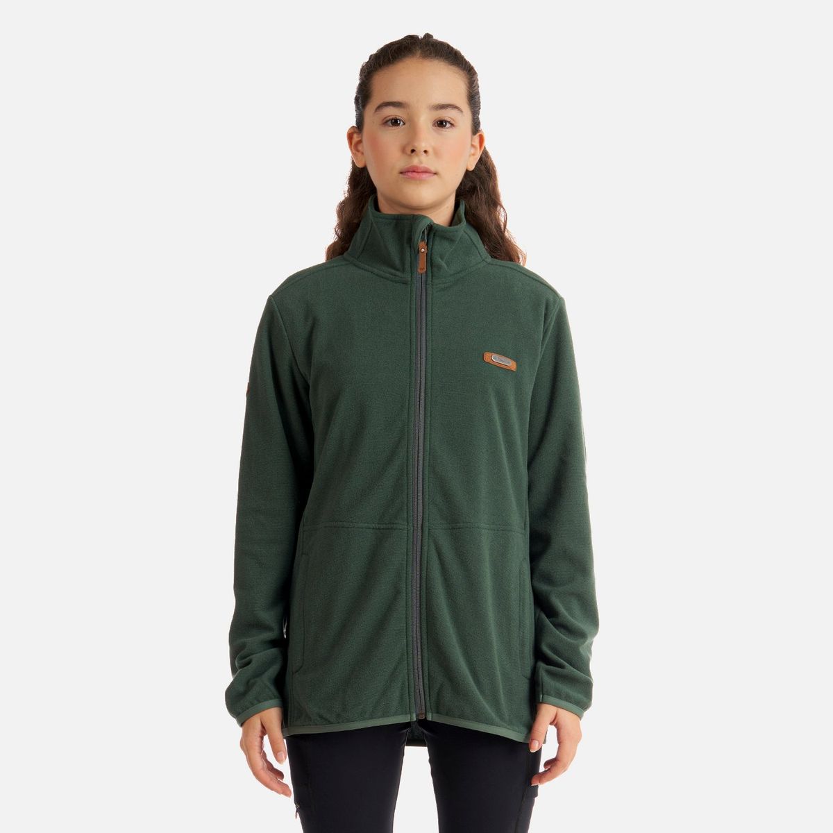 LIPPI - Poleron Teen Girl Stripes Nano-F Full Zip Negro Lippi