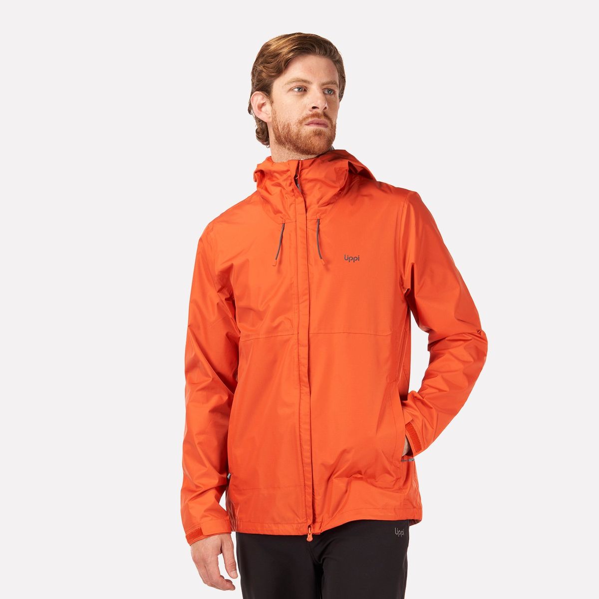 LIPPI - Chaqueta Hombre Shield B-Dry Hoody Jacket Salmon Oscuro Lippi