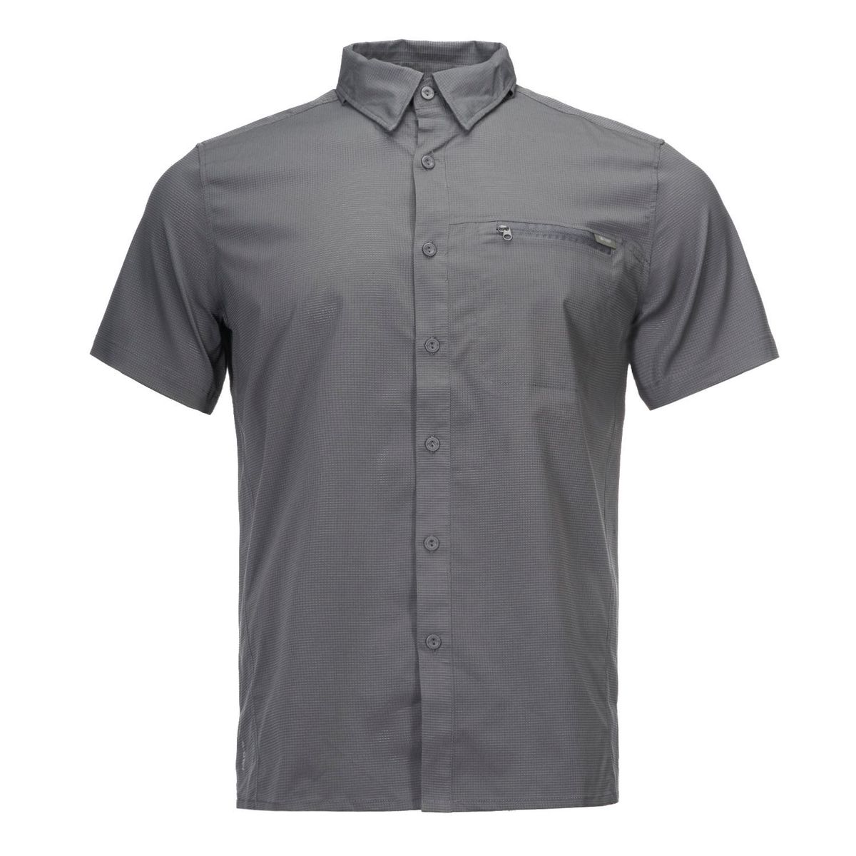 LIPPI - Camisa Hombre Rosselot Short Sleeve Q-Dry Shirt Gris Oscuro Lippi