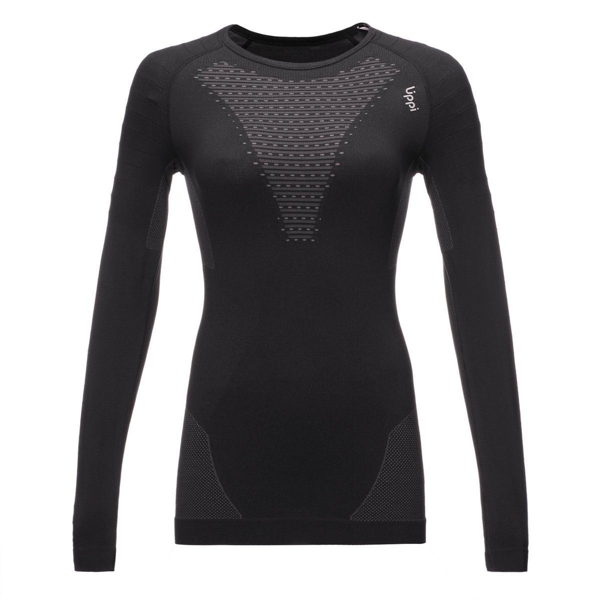 LIPPI - Primera Capa Mujer Skintec 2000 seamless top Negro Grafito Lippi