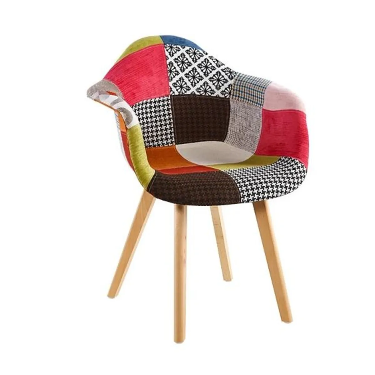 CORI CORI - Butaca Patchwork Wood Multicolor