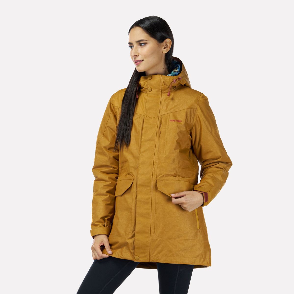 HAKA HONU - Chaqueta Mujer Perro Guapo Negro Haka Honu