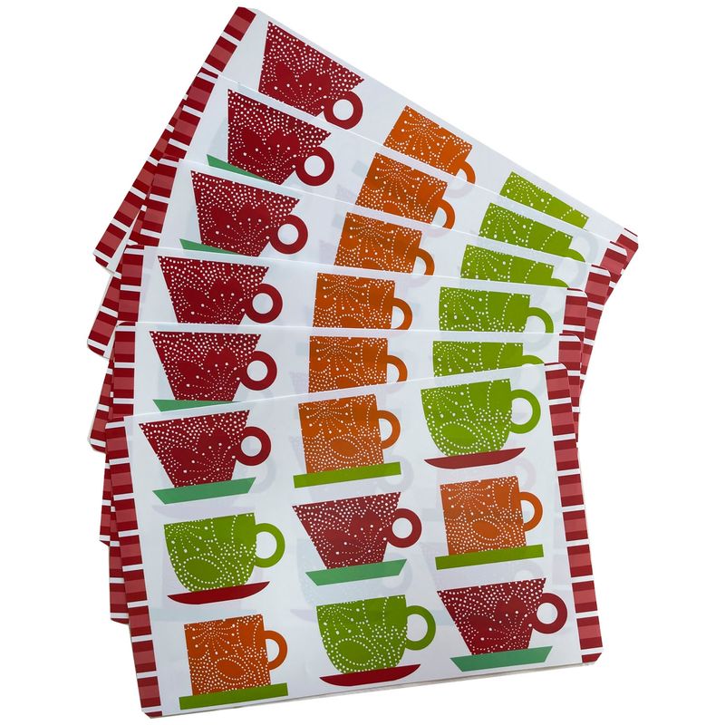 MALLORCA - Set de Individuales Decorativo Cappuccino 6 Piezas
