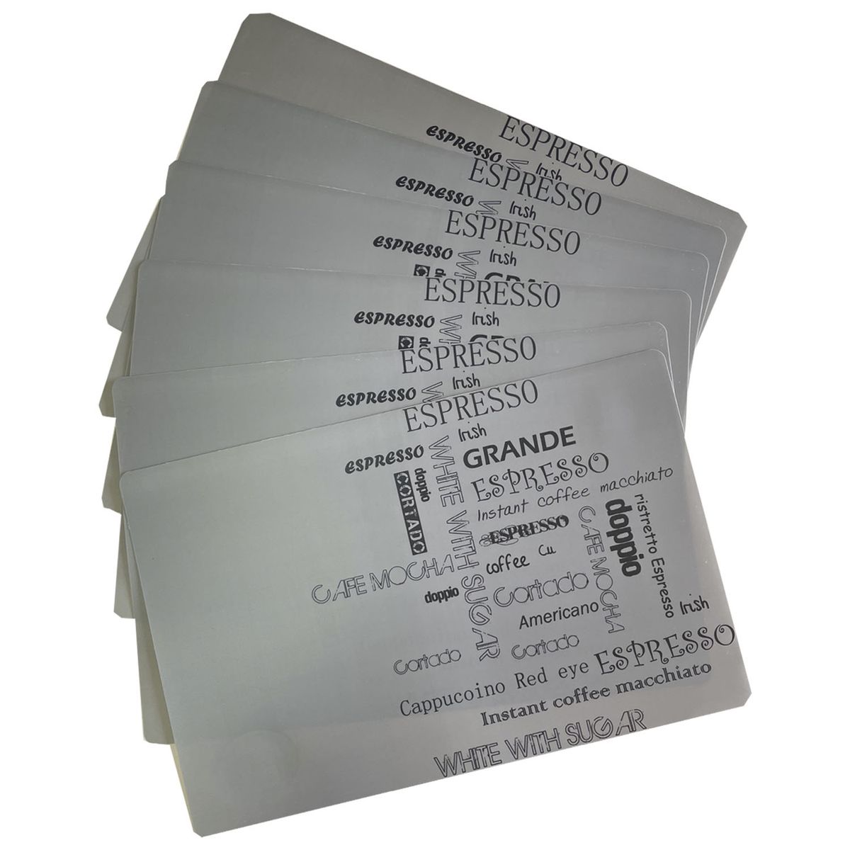 MALLORCA - Set de Individuales Decorativo Espresso 6 Piezas