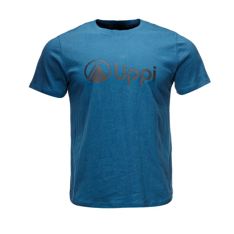LIPPI - Polera Hombre Logo Lippi UV-Stop T-Shirt Blanco Mostaza Lippi