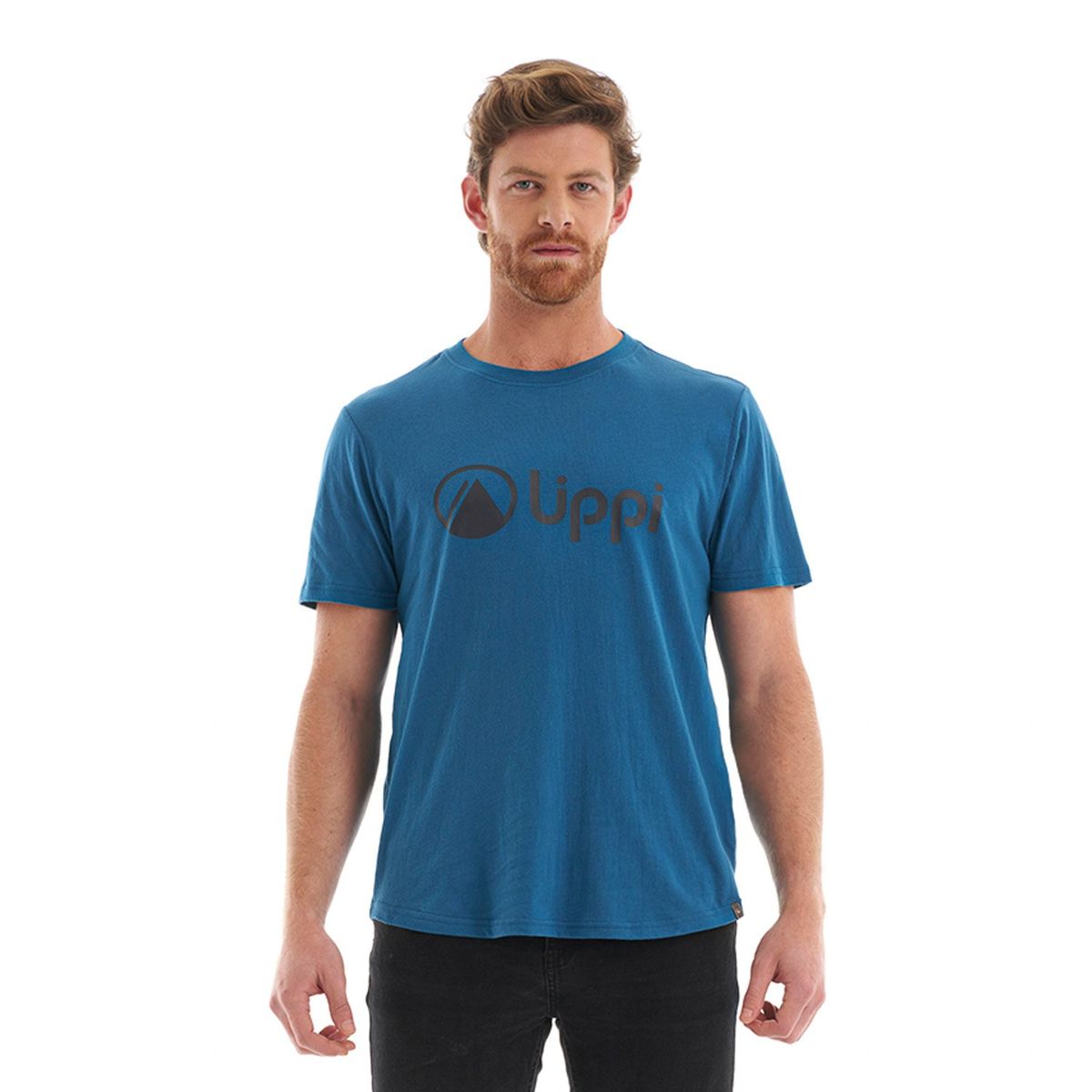 LIPPI - Polera Hombre Logo Lippi UV-Stop T-Shirt Blanco Mostaza Lippi