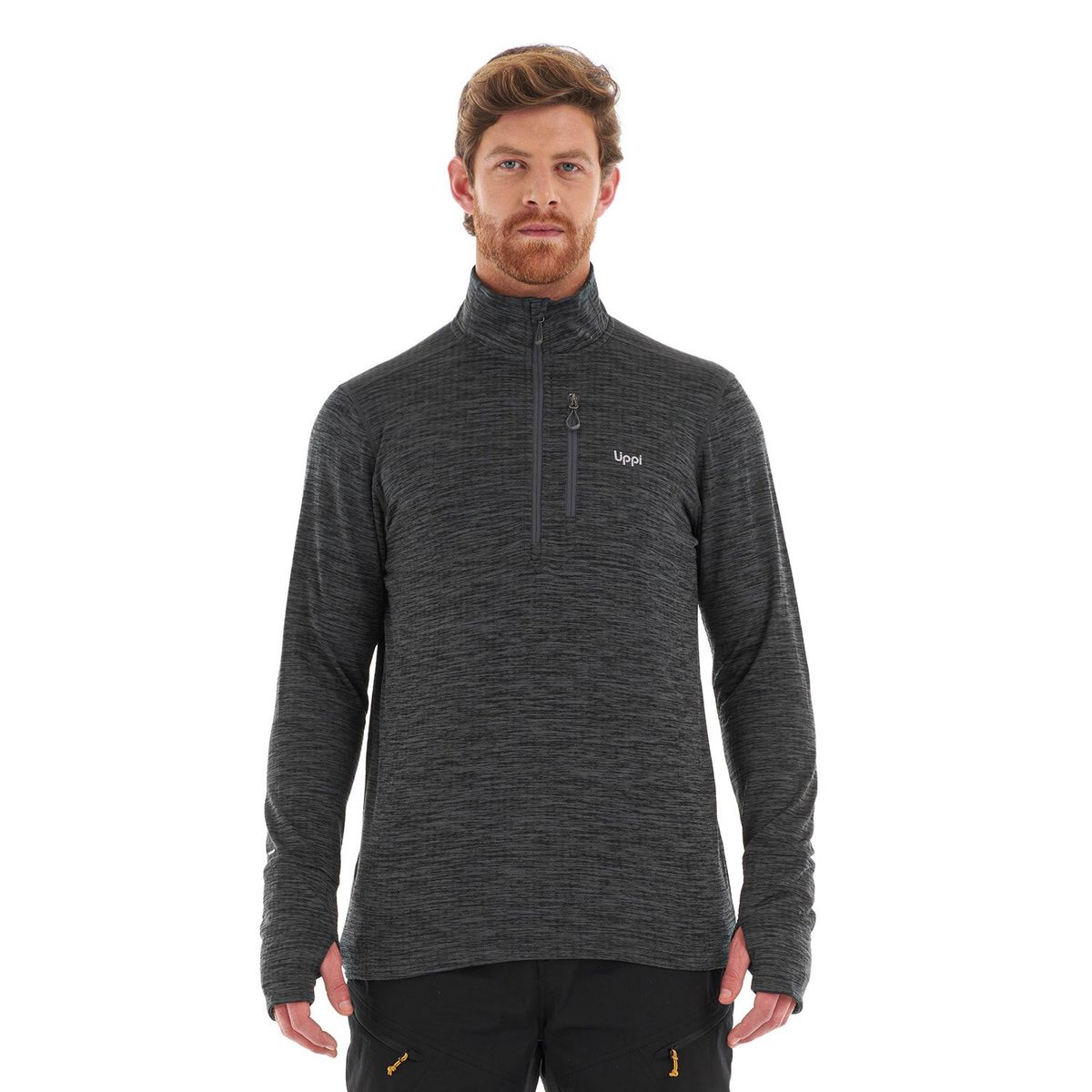 LIPPI - Poleron Hombre Just Move Nano-F 14 Zip Vino Lippi