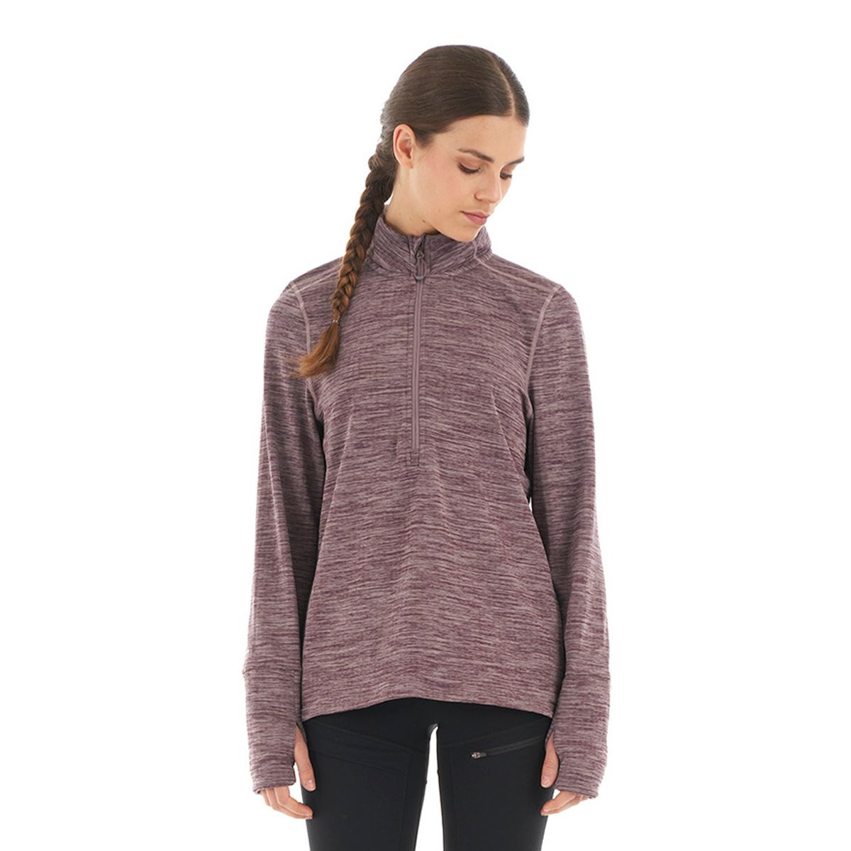 LIPPI - Poleron Mujer Just Move Nano-F 14 Zip Grafito Lippi