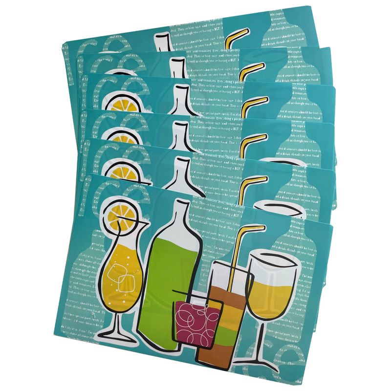 MALLORCA - Set de Individuales Decorativo Cocktail 6 Piezas