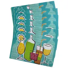 MALLORCA - Set de Individuales Decorativo Cocktail 6 Piezas