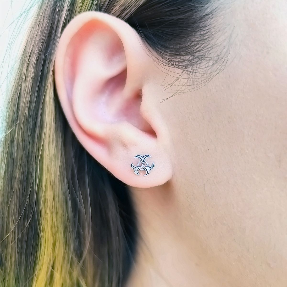 COGGIOLA - Aros Biohazard Mini Plata Fina Ley 925