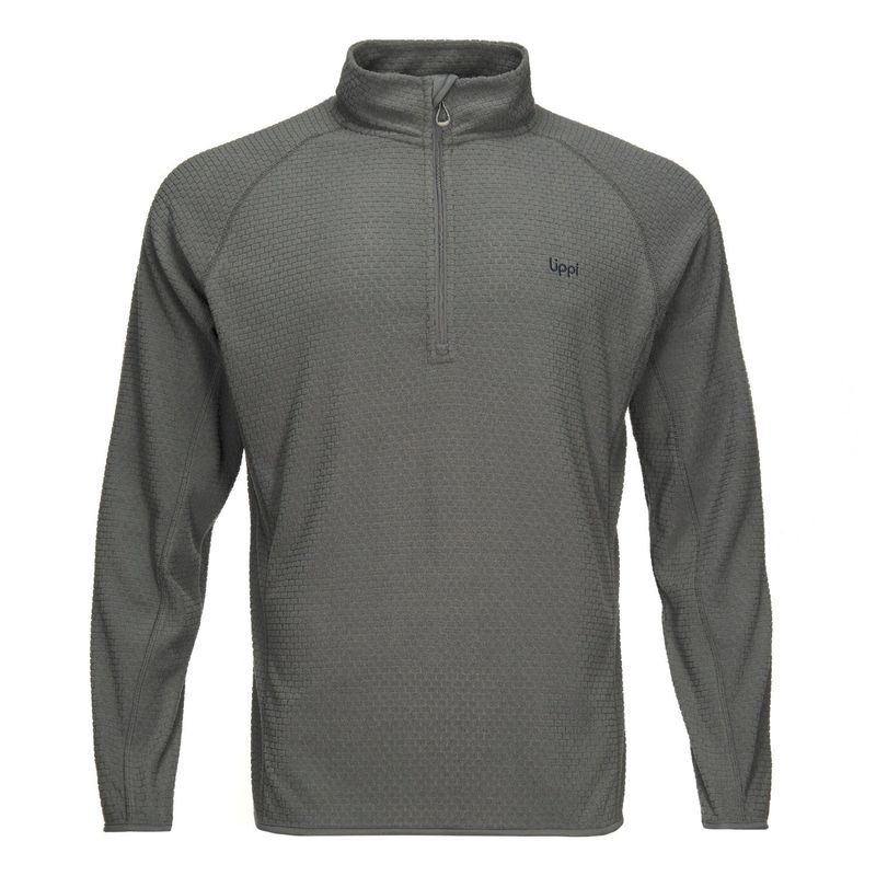 LIPPI - Poleron Hombre Jacaranda Nano-F 14 Zip Negro Lippi
