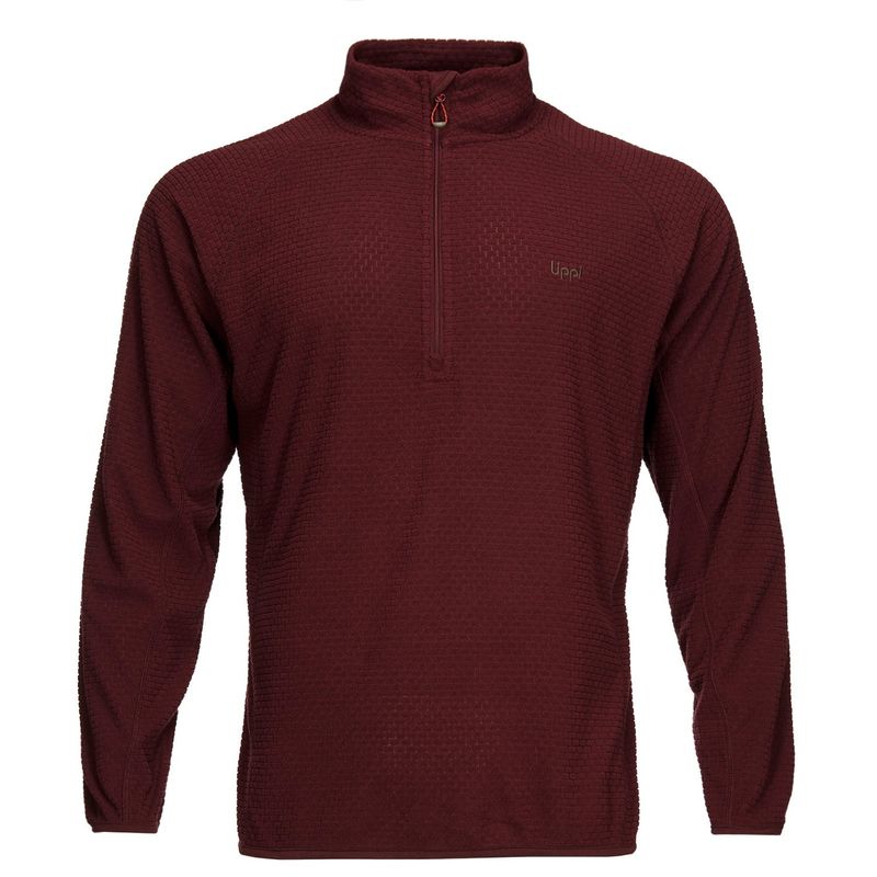 LIPPI - Poleron Hombre Jacaranda Nano-F 14 Zip Verde Oscuro Lippi