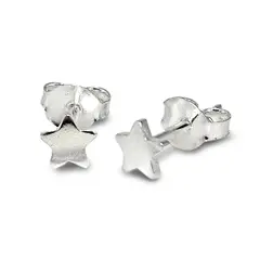 COGGIOLA - Aros Estrella Mini 4mm Plata Fina 925