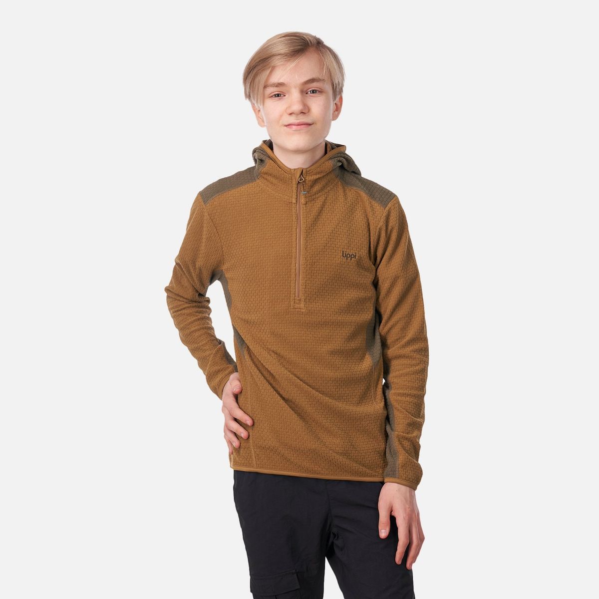 LIPPI - Poleron Teen Boy Mild Nano-F 14 Zip Hoody Negro Lippi