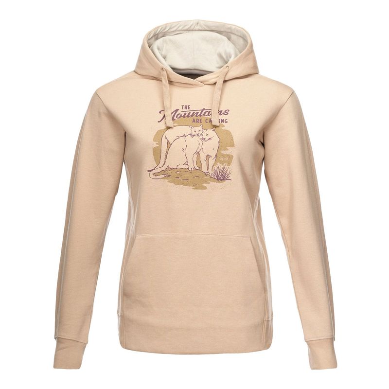 LIPPI - Poleron Teen Girl Insigne Hoody Sweatshirt Taupe Lippi