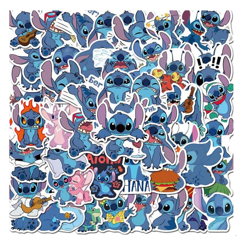 GARSIL - 50 Stickers Lilo Y Stitch   - Etiquetas Autoadhesivas - A2