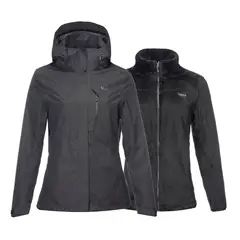 LIPPI - Chaqueta Mujer Tres Cruces Fusion-3 Hoody Jacket Azul Piedra Rosa Oscuro