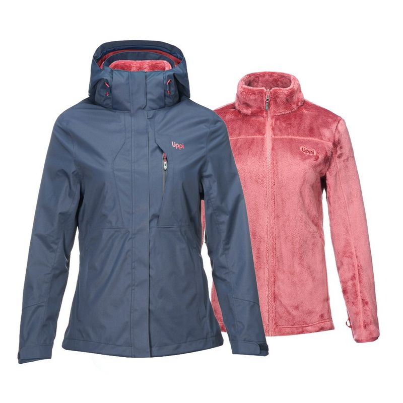 LIPPI - Chaqueta Mujer Tres Cruces Fusion-3 Hoody Jacket Negro / Negro Lippi